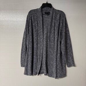 Lane Bryant Cardigan Women Plus Women 22 Blue Shimmer Open Front Lightweight